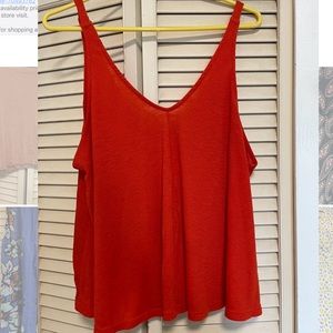 Orange free people tank